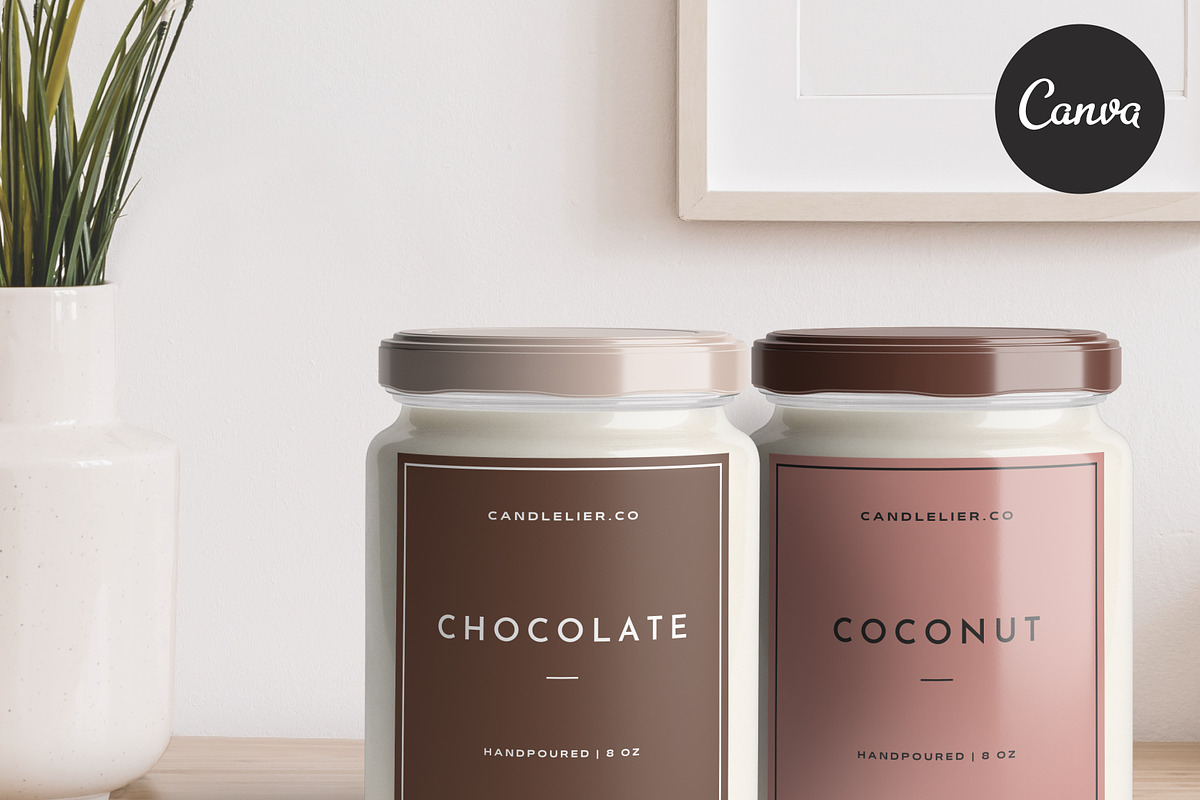 Canva Candle Label LA008 (Lima), a Stationery Template by Draca Design Co (Photo 3 of 3)