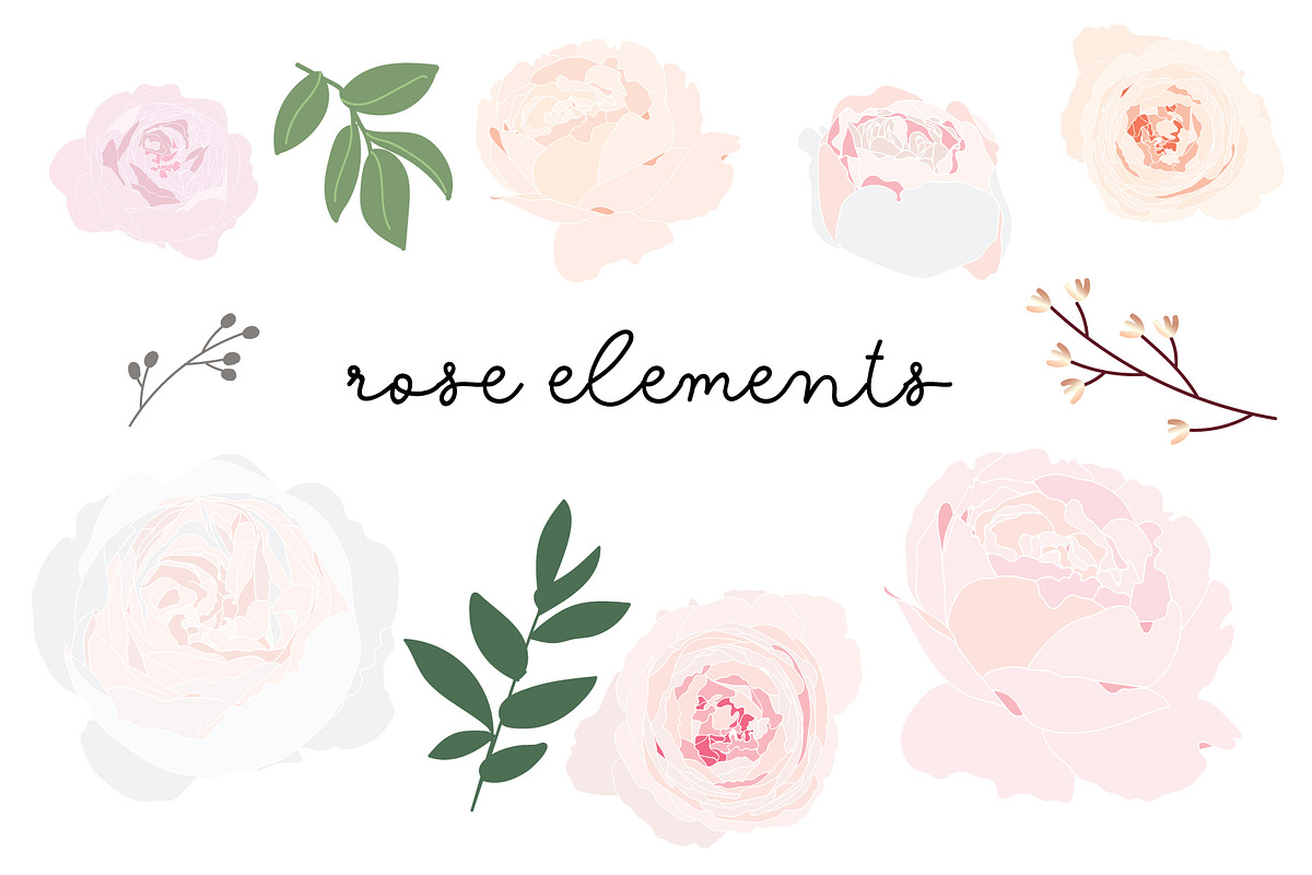 Rose Gold Wedding DIY Bundle Set, a Decorative Illustration by MooBeer (Photo 7 of 8)