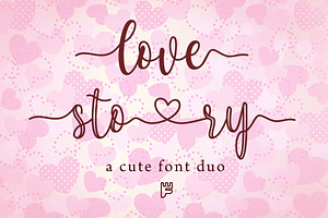 Love Story -a Chic Script Font Duo