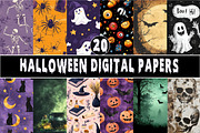 Halloween Digital Papers-20 PNG, a Pattern Graphic by Libby Wishes (Thumbnail 1 of 5)