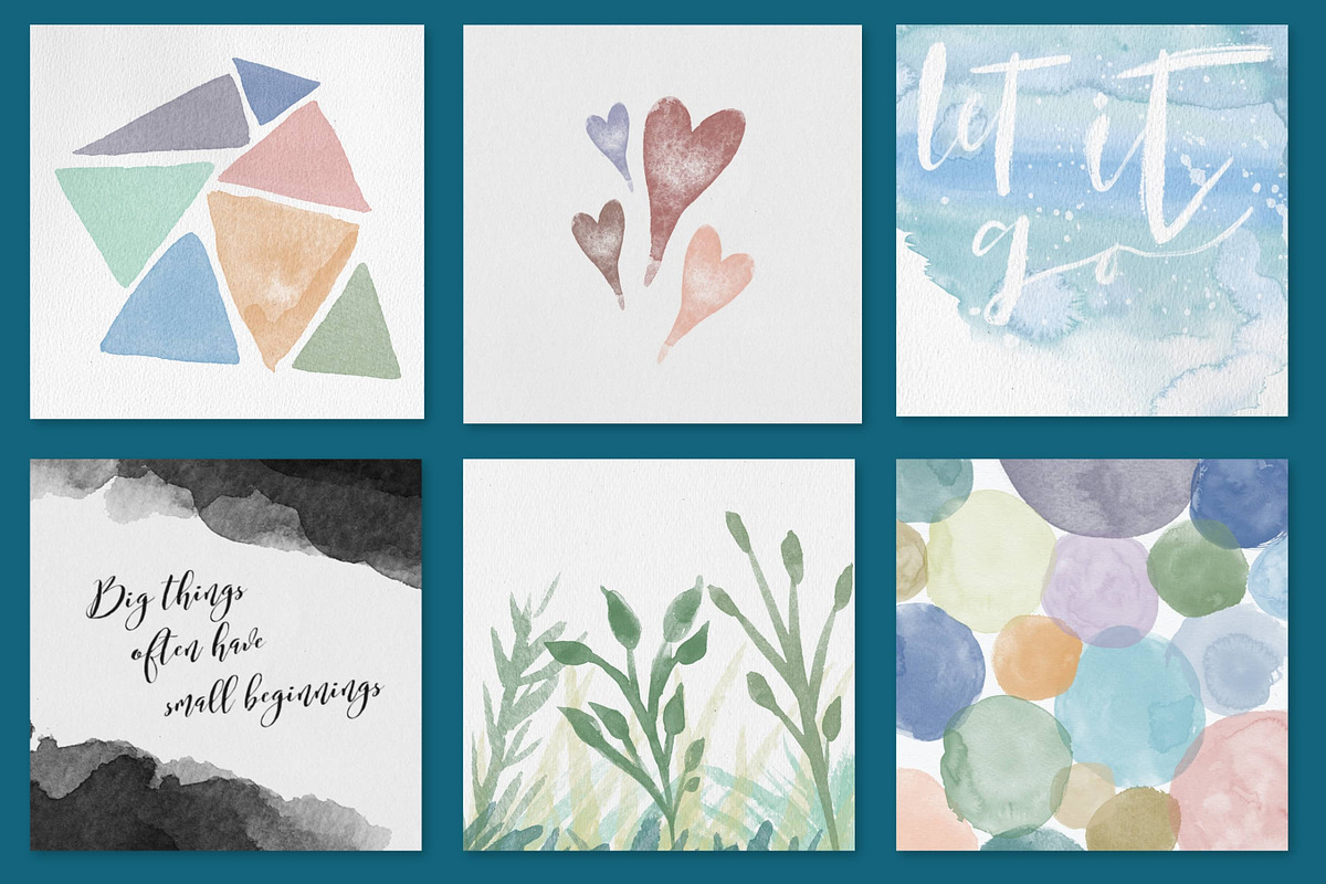 Watercolor Stamps for Procreate, a Brush Add-On by AJ Brushes (Photo 7 of 8)