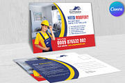 House Repair Service Postcard, a Card Template by Psd Templates (Thumbnail 2 of 3)