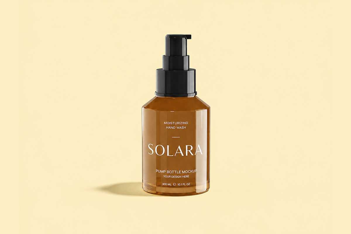 Plastic Serum Cosmetic Bottle Mockup, an Advertising Mockup by Custom.scene (Photo 3 of 3)