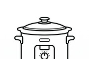 Bundles Minimal Kitchen Icons, an Outline Icon by adenpinkstore (Thumbnail 16 of 22)