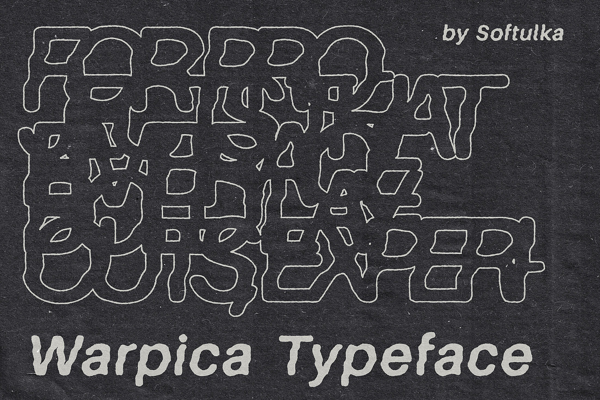 Warpica Typeface, a Sans Serif Font by softulka (Photo 5 of 7)