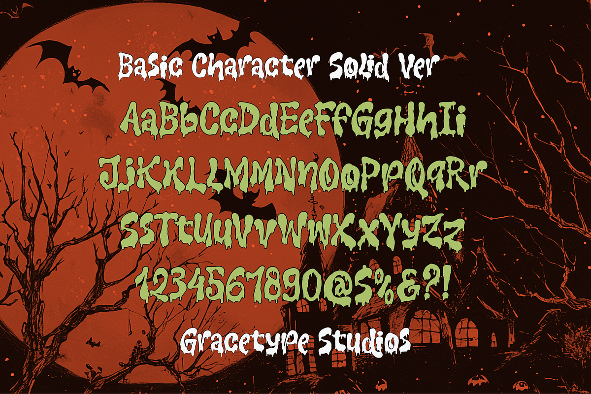 Drolling Maker | Liquid Horror Font, a Handwritten Font by gracetype_studio (Photo 11 of 12)