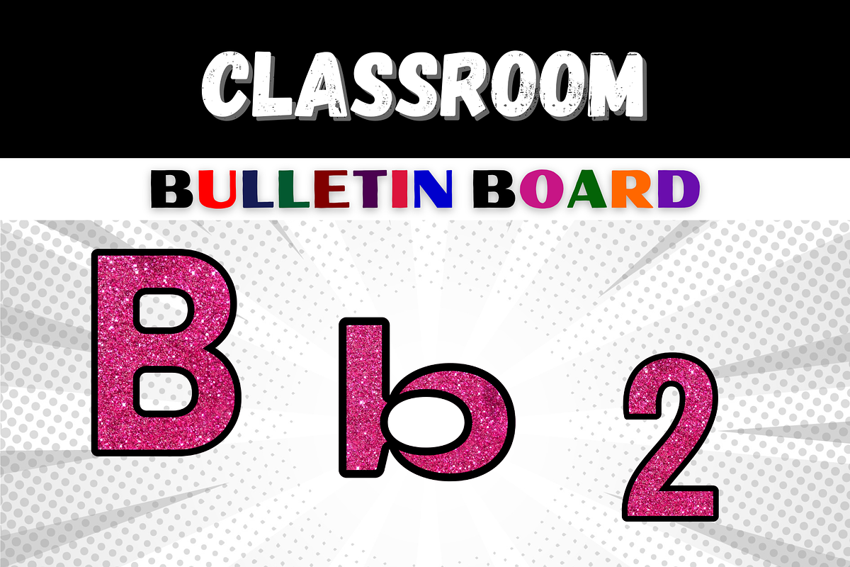 Pink Sparkling Bulletin Board, a Templates & Theme by Premium Digital Templates (Photo 2 of 3)