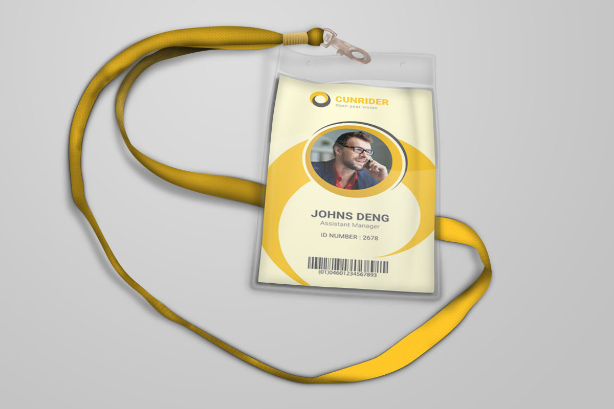 Office ID Card Template, a Card Template by Dotnpix (Photo 4 of 5)