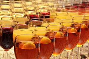 Alcohol glasses, a Photo by saiko3p