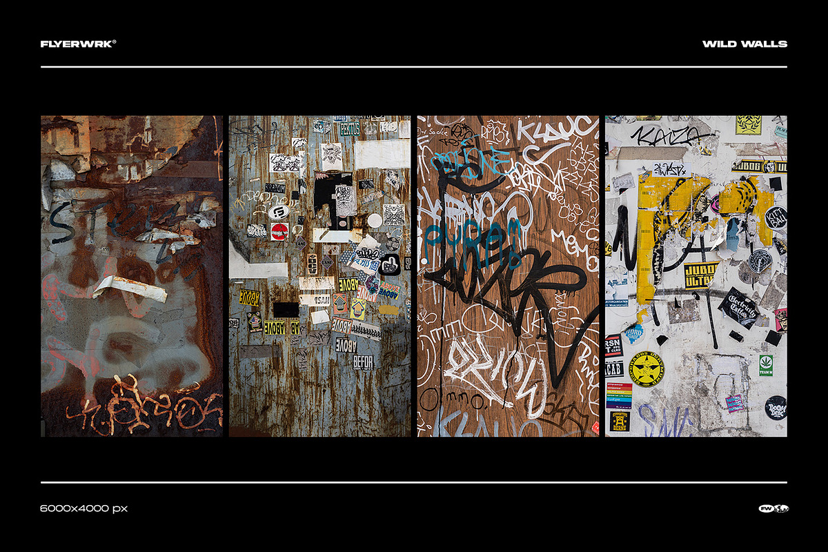 Wild Walls - Urban Backgrounds, a Background Graphic by FLYERWRK (Photo 4 of 8)