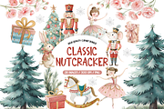 Classic Nutcracker Ballet Clipart, an Illustration by TatiMockup (Thumbnail 1 of 5)