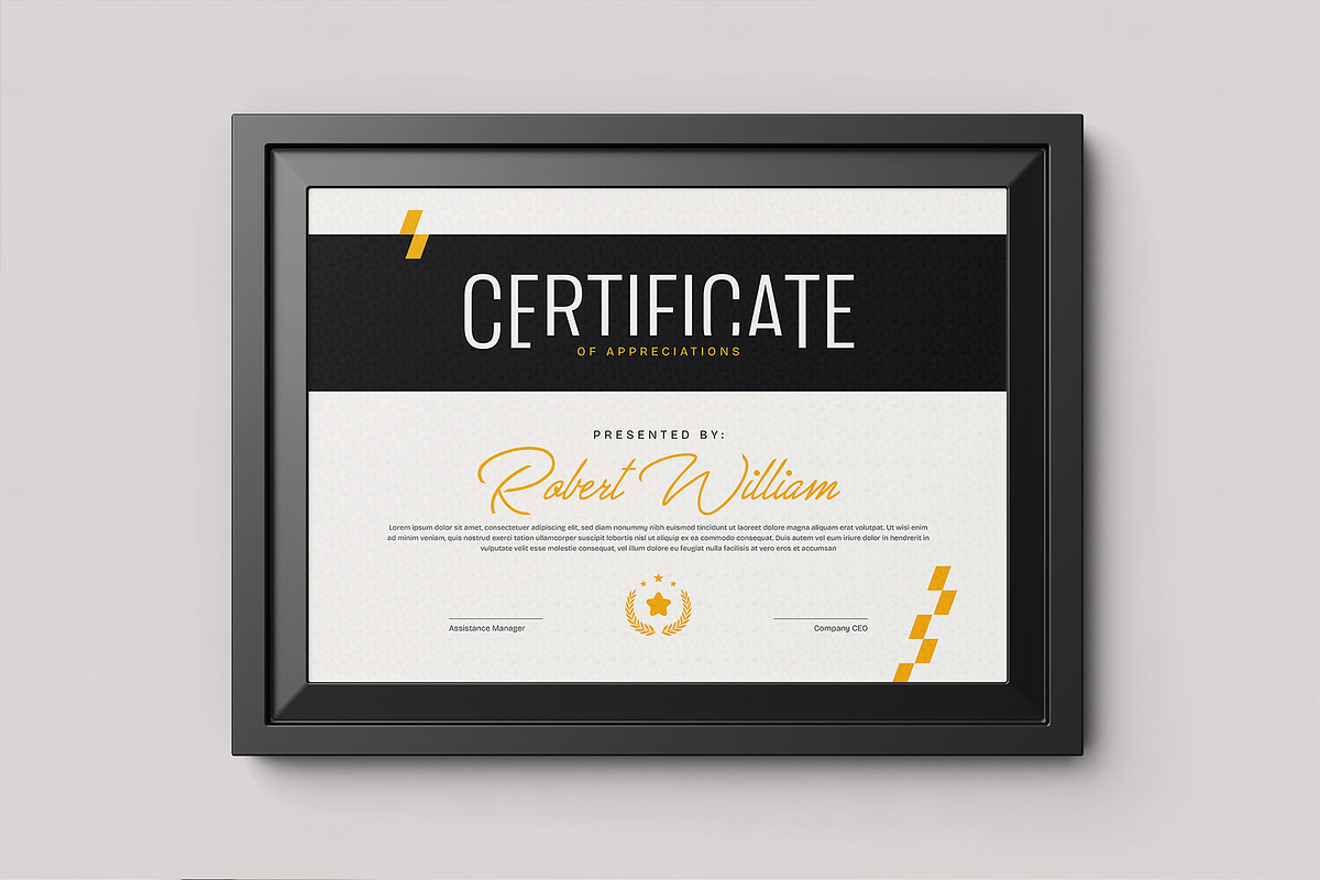 Multipurpose Certificate Template, a Stationery Template by HiveArts (Photo 1 of 2)
