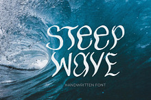 Steep wave handwritting quirky font