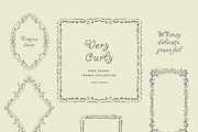 Line art hand drawn spiral frames, an Object Graphic by Grace Noboa Illustrations (Thumbnail 12 of 13)