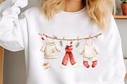 Christmas Clothesline Clipart PNG, a Seasonal Illustration by designcity5 (Thumbnail 3 of 5)