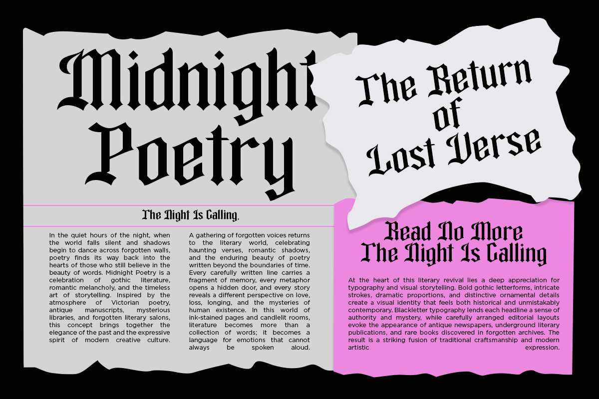 Avelost - Gothic Blackletter Font, a Blackletter Font by Font Liner (Photo 4 of 10)