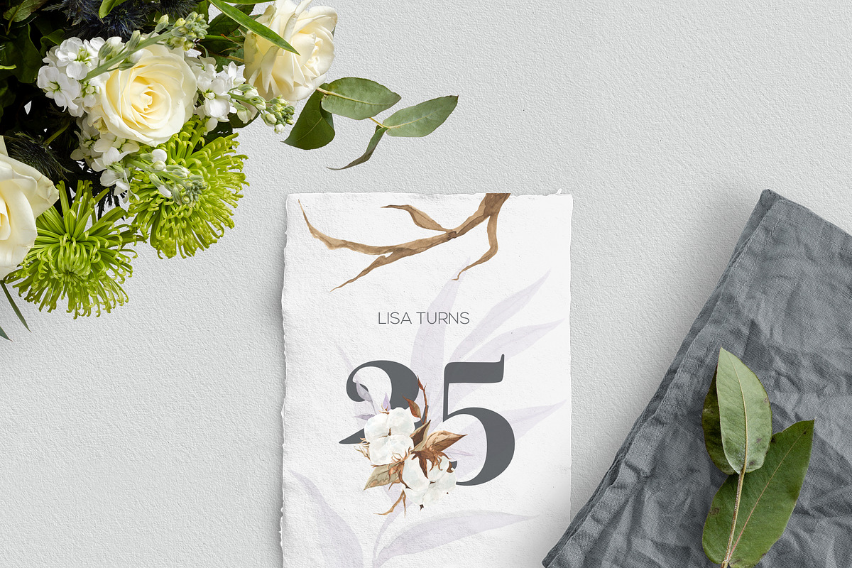 Spring Cotton and Dried Foliage, an Illustration by AnaPierceArt (Photo 3 of 6)