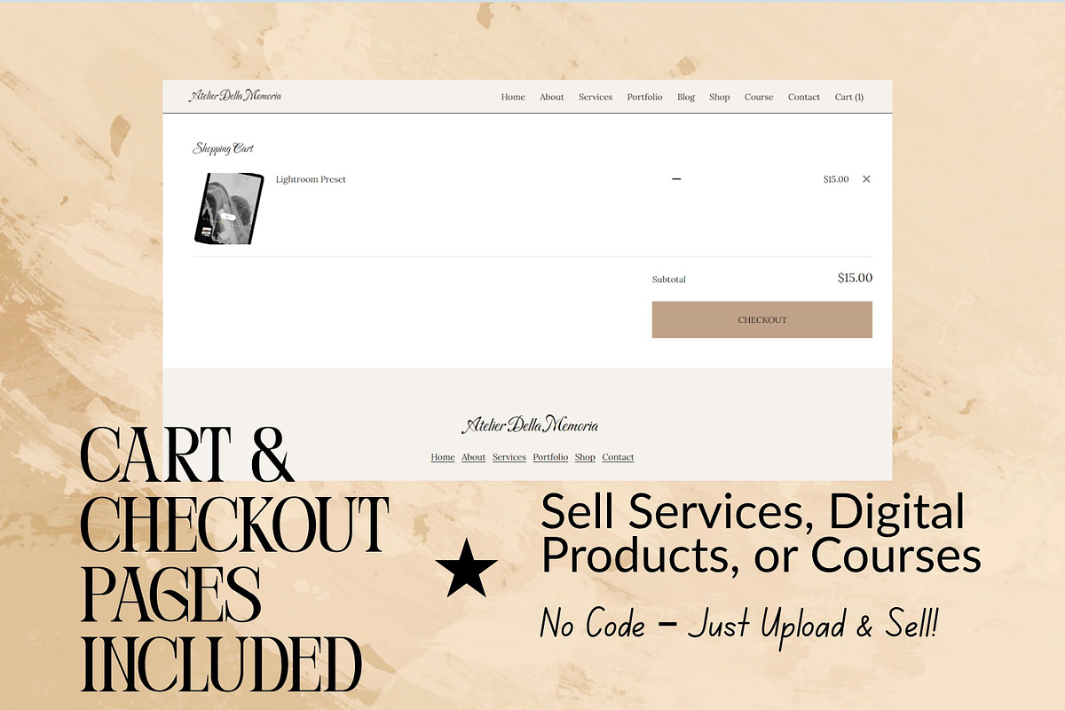 Squarespace Wedding Photographers, a Squarespace Template by Sofia Designs (Photo 7 of 8)