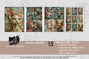 Whimsical Doll Cat Scrapbook Pages, an Animal Illustration by Digital Art Mahdiseño (Thumbnail 2 of 10)