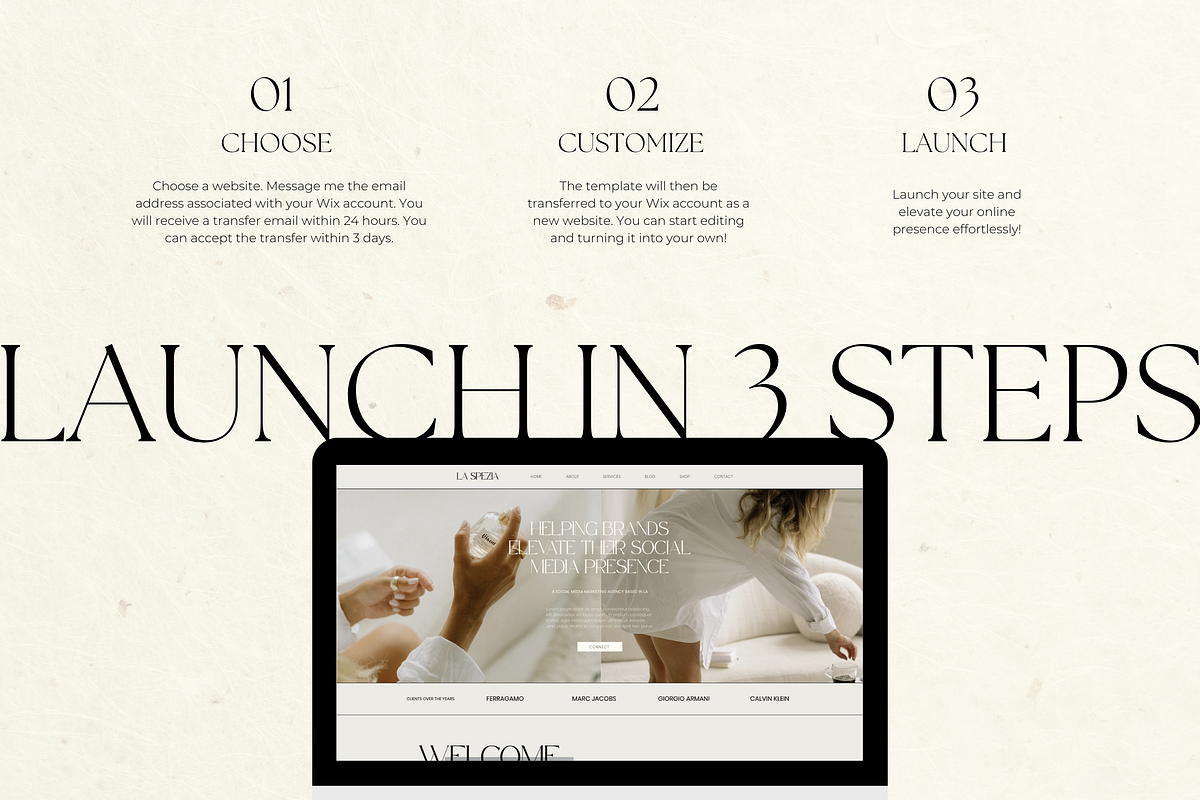 Wix Website Template Small Business, a Wix Template by Branding Babe Co. (Photo 5 of 10)