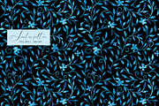 Blue leaves seamless pattern, a Pattern Graphic by SirenaArt (Thumbnail 8 of 12)