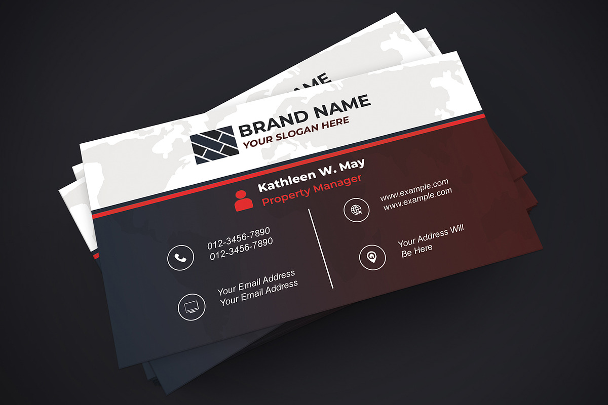 Freelancer Card Template PSD preview 2