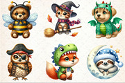 Cute Animals Costumes Clipart, an Illustration by Rose Art (Thumbnail 3 of 7)