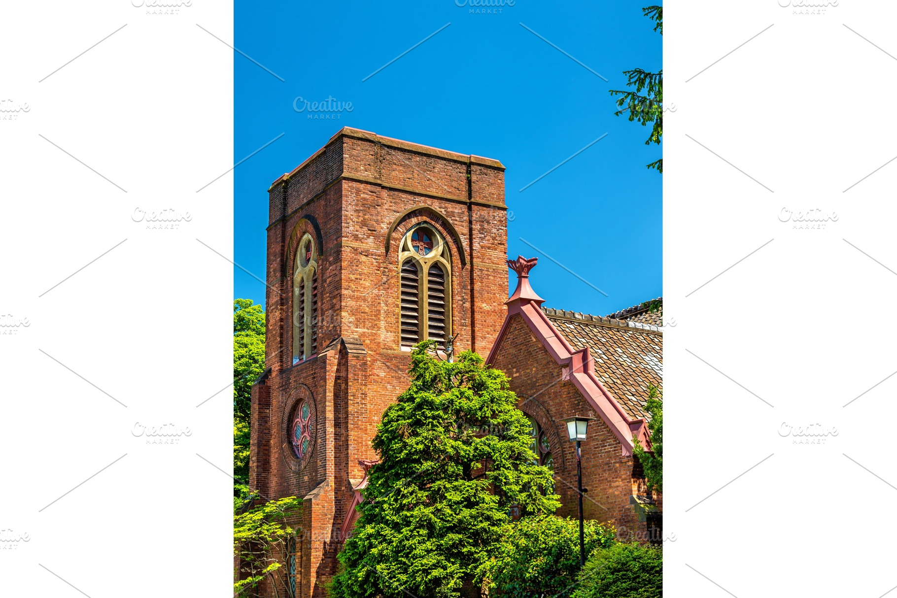 St. Agnes Cathedral, a Christian church in Kyoto, an Architecture Photo by Leonid Andronov