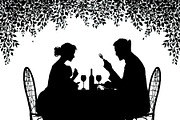Minimalist family eating dinner, an Illustration by Amazin_art (Thumbnail 3 of 17)
