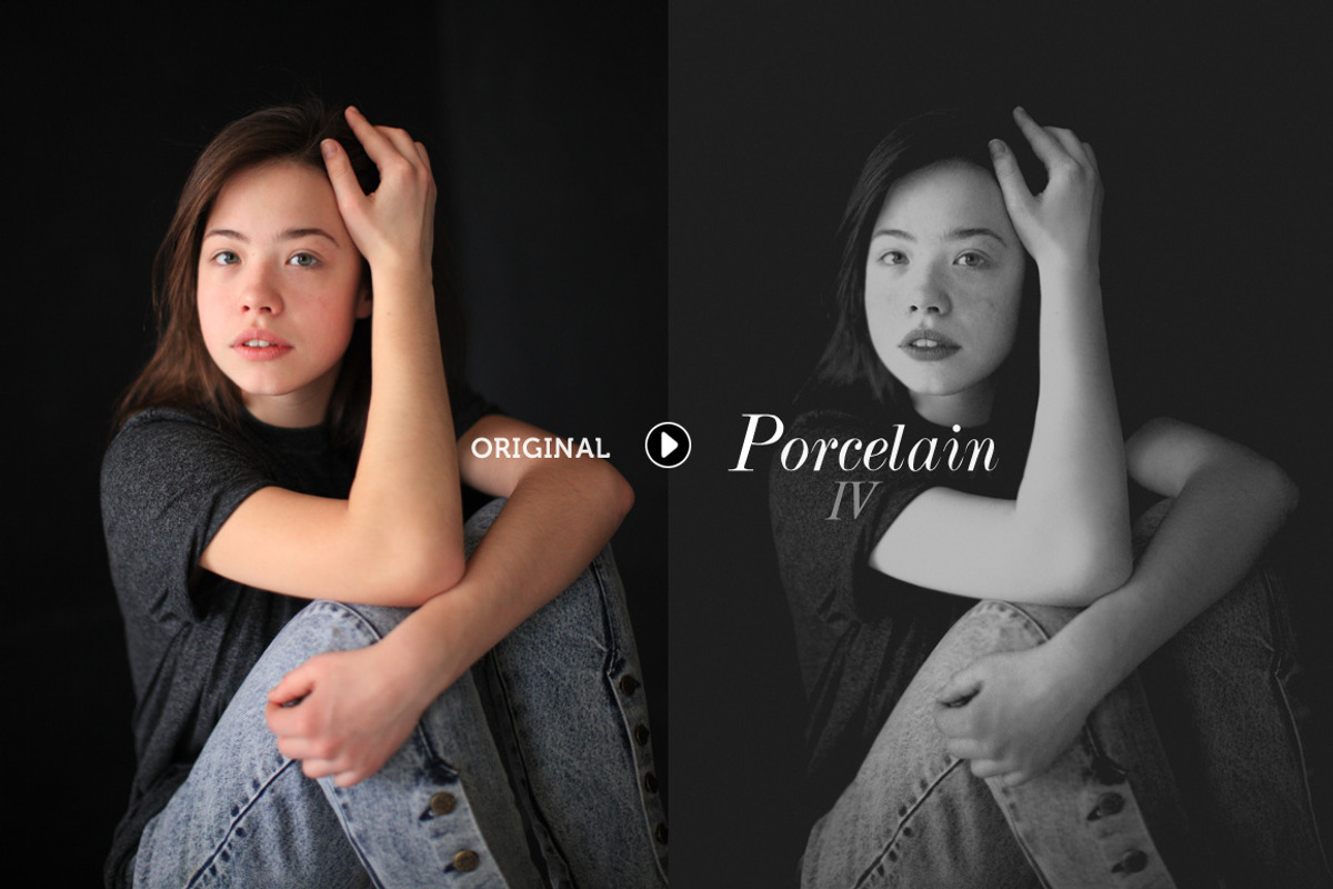 Porcelain B&W Lightroom Presets, an Action Add-On by Presetrain Co. (Photo 5 of 8)