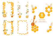 Honey vector set, a Food Illustration by Alfmaler (Thumbnail 7 of 8)