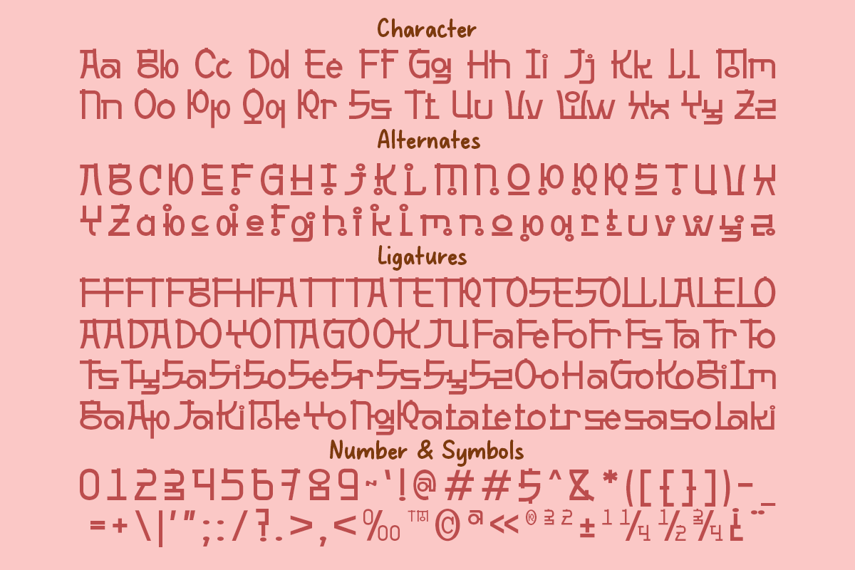 Gyeora - 4 Korean Display Typeface, a Handwritten Font by Pandeka Studio (Photo 9 of 9)