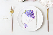 Watercolor Lilac Floral Clipart, a Decorative Illustration by ReachDreams (Thumbnail 7 of 10)