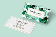Watercolor Leaves - Business Card, a Business Card Template by PhotoMarket (Thumbnail 3 of 6)