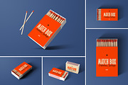 Matches Box Mockups, a Packaging Mockup by artimasa (Thumbnail 1 of 7)