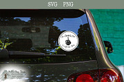 Funny Car Sticker Go Around Svg Png, an Object Illustration by Willow Paige Farms (Thumbnail 2 of 4)