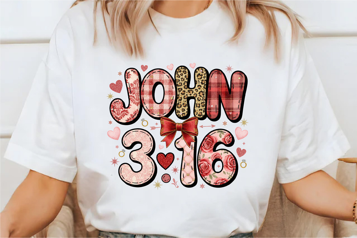 John 316 Png, Preppy Valentine Png, an Illustration by Designking (Photo 6 of 6)