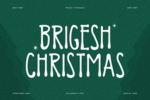 Brigesh Christmas - Navidad Font, a Handwritten Font by QR Design Studio