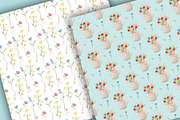 Wild flowers digital paper pack, a Pattern Graphic by designloverstudio (Thumbnail 3 of 7)