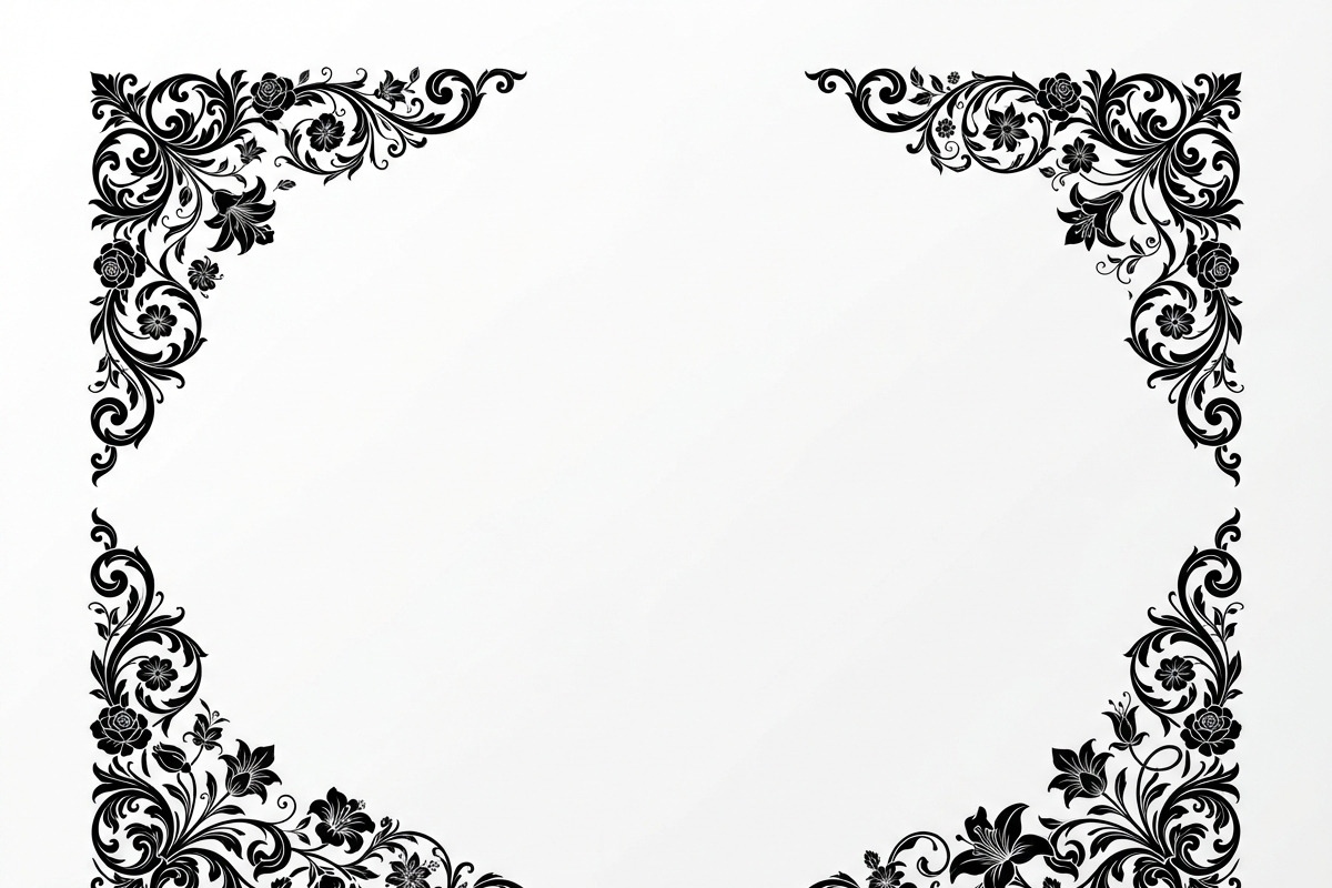 30 Elegant Floral Corner Design, a Decorative Illustration by Amazin_art (Photo 5 of 13)