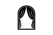 Window Curtain Silhouette Bundle, an Illustration by Creativeshirt (Thumbnail 43 of 51)