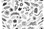 300 Hand Drawn Florals, an Illustration by Designdell (Thumbnail 5 of 7)