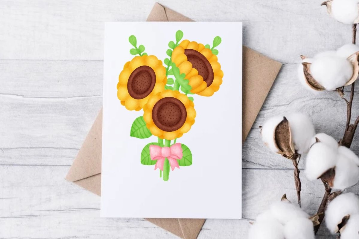Sunflower Watercolor Clipart Set, an Object Illustration by Nattapohncha (Photo 3 of 3)