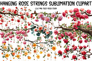 Hanging Rose Strings Sublimation, an Illustration by Designworld (Thumbnail 1 of 8)