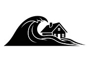 50 Flooded Home Silhouette Bundle, an Illustration by Designs_River (Thumbnail 49 of 51)