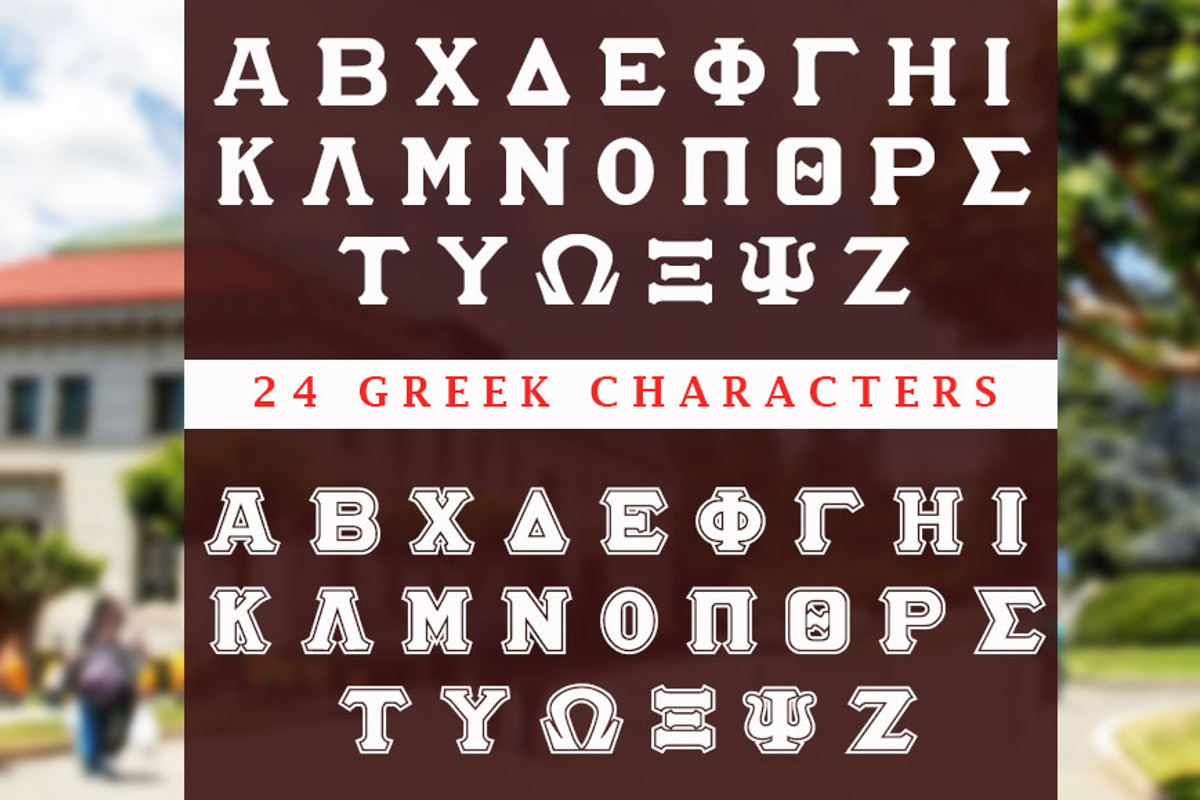 Varsity Greek Lettering preview 6