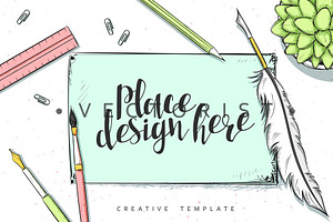 Mockup design concept in sketch