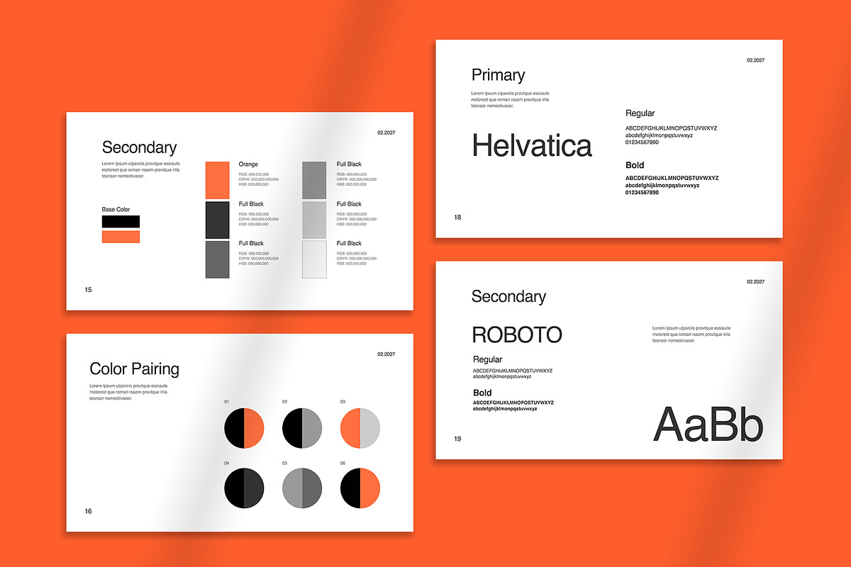 Brand Guidelines Presentation, a Branding & Logo Template by Oriofix (Photo 4 of 9)