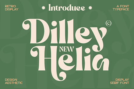 Dilley Helia - Serif Retro Typeface, a Serif Font by MaikoHatta