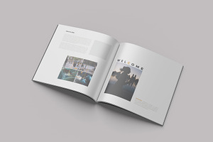 Modern Square Magazine V1 - Mockup